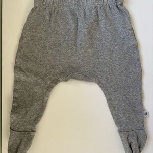 Set of 3 Honest Company Organic Cotton Footed Baby Pants, Size 0-3 mo